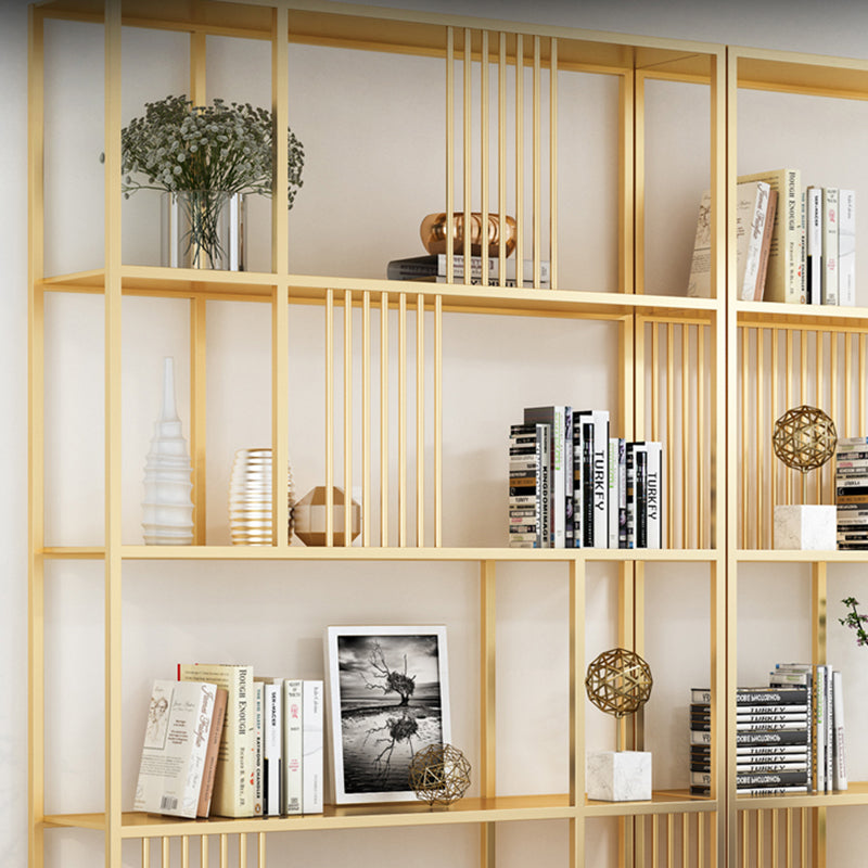 Metal Open Back Bookshelf Industrial Vertical Bookcase for Living Room Clearhalo 'Bookcases' 'furn' 'furn_bookcases' 'Furniture' 'furniture_bookcases' 'Office Furniture' 4887394