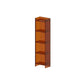 Acrylic Bookshelf Scandinavian Style Closed Back Bookcase for Home Office Study Room 15.7"L x 9.8"W x 59.8"H Brown Clearhalo 'Bookcases' 'furn' 'furn_bookcases' 'Furniture' 'furniture_bookcases' 'Office Furniture' 4887417