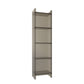 Acrylic Bookshelf Scandinavian Style Closed Back Bookcase for Home Office Study Room 15.7"L x 9.8"W x 59.8"H Grey Clearhalo 'Bookcases' 'furn' 'furn_bookcases' 'Furniture' 'furniture_bookcases' 'Office Furniture' 4887419