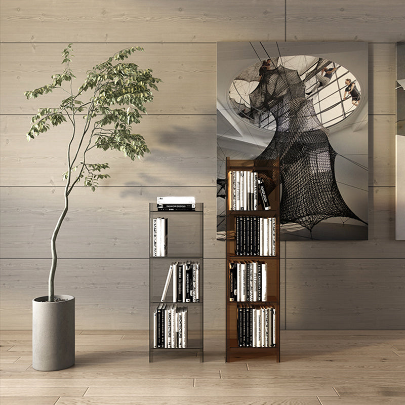 Acrylic Bookshelf Scandinavian Style Closed Back Bookcase for Home Office Study Room Clearhalo 'Bookcases' 'furn' 'furn_bookcases' 'Furniture' 'furniture_bookcases' 'Office Furniture' 4887427