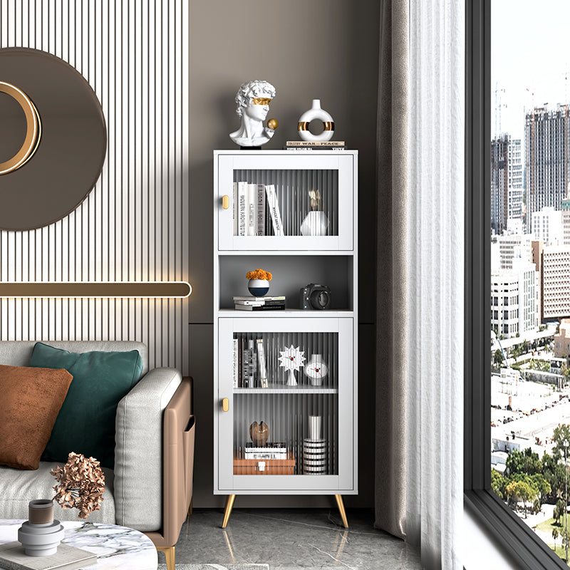Engineered Wood Standard Bookcase Modern Closed Back Bookshelf for Home 23.6"L x 11.8"W x 62.2"H White Clearhalo 'Bookcases' 'furn' 'furn_bookcases' 'Furniture' 'furniture_bookcases' 'Office Furniture' 4887435