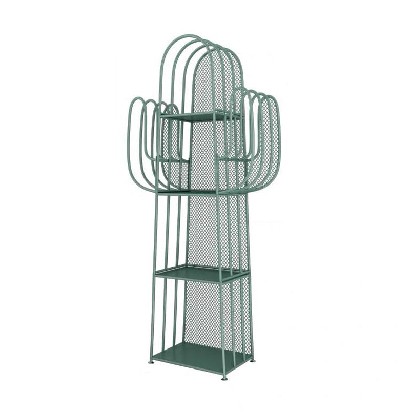 Glam Style Metal Bookshelf 4-shelf Closed Back Bookcase for Home Green Clearhalo 'Bookcases' 'furn' 'furn_bookcases' 'Furniture' 'furniture_bookcases' 'Office Furniture' 4887454