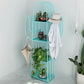 Glam Style Metal Bookshelf 4-shelf Closed Back Bookcase for Home Clearhalo 'Bookcases' 'furn' 'furn_bookcases' 'Furniture' 'furniture_bookcases' 'Office Furniture' 4887456