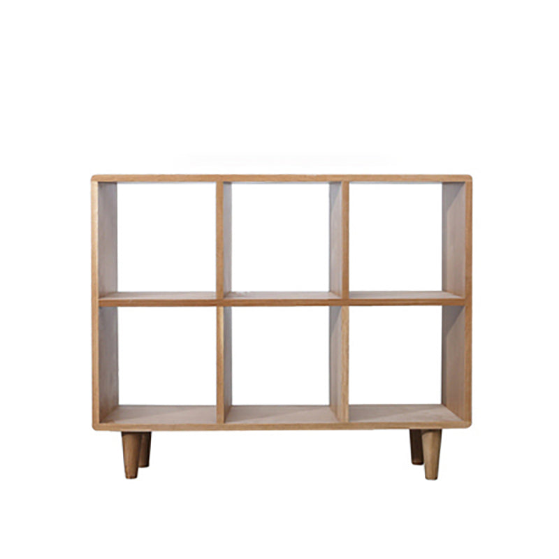 Natural Scandinavian Etagere Bookshelf White Oak Open Bookcase 40.9"L x 11.8"W x 33.5"H Clearhalo 'Bookcases' 'furn' 'furn_bookcases' 'Furniture' 'furniture_bookcases' 'Office Furniture' 4887461