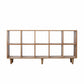 Natural Scandinavian Etagere Bookshelf White Oak Open Bookcase 67.7"L x 11.8"W x 33.5"H Clearhalo 'Bookcases' 'furn' 'furn_bookcases' 'Furniture' 'furniture_bookcases' 'Office Furniture' 4887464
