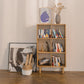 Natural Scandinavian Etagere Bookshelf White Oak Open Bookcase Clearhalo 'Bookcases' 'furn' 'furn_bookcases' 'Furniture' 'furniture_bookcases' 'Office Furniture' 4887467