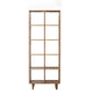 Natural Scandinavian Etagere Bookshelf White Oak Open Bookcase 27.6"L x 11.8"W x 73.6"H Clearhalo 'Bookcases' 'furn' 'furn_bookcases' 'Furniture' 'furniture_bookcases' 'Office Furniture' 4887468