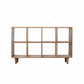 Natural Scandinavian Etagere Bookshelf White Oak Open Bookcase 54.3"L x 11.8"W x 33.5"H Clearhalo 'Bookcases' 'furn' 'furn_bookcases' 'Furniture' 'furniture_bookcases' 'Office Furniture' 4887470