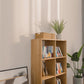 Natural Scandinavian Etagere Bookshelf White Oak Open Bookcase Clearhalo 'Bookcases' 'furn' 'furn_bookcases' 'Furniture' 'furniture_bookcases' 'Office Furniture' 4887473