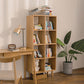 Natural Scandinavian Etagere Bookshelf White Oak Open Bookcase Clearhalo 'Bookcases' 'furn' 'furn_bookcases' 'Furniture' 'furniture_bookcases' 'Office Furniture' 4887475