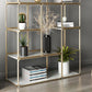 Glam Style Metal Bookshelf Etagere Shelf Bookcase for Home Office Clearhalo 'Bookcases' 'furn' 'furn_bookcases' 'Furniture' 'furniture_bookcases' 'Office Furniture' 4887494