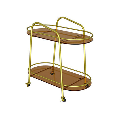 Glam Style Geometric Bookcase Metal Vertical Bookshelf,27.2" H x 13" W Gold-Brown Clearhalo 'Bookcases' 'furn' 'furn_bookcases' 'Furniture' 'furniture_bookcases' 'Office Furniture' 4887501