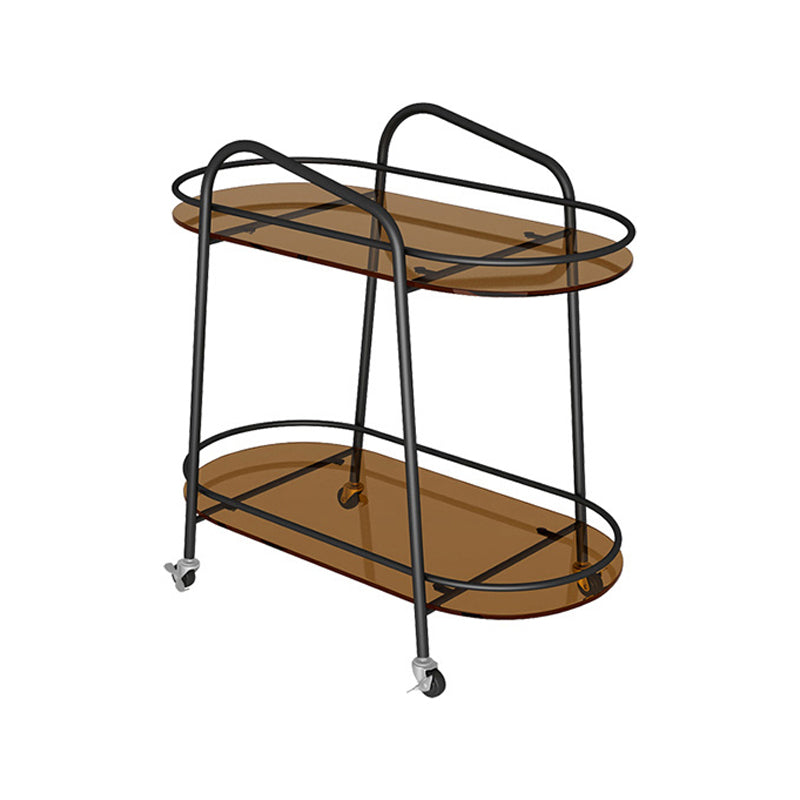 Glam Style Geometric Bookcase Metal Vertical Bookshelf,27.2" H x 13" W Brown-Black Clearhalo 'Bookcases' 'furn' 'furn_bookcases' 'Furniture' 'furniture_bookcases' 'Office Furniture' 4887502