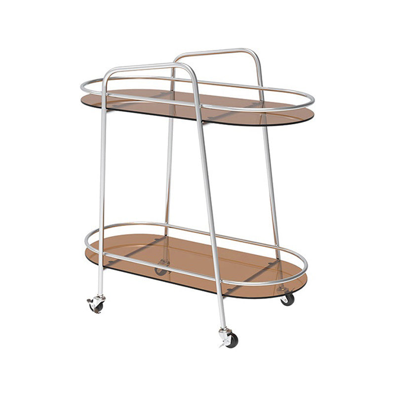 Glam Style Geometric Bookcase Metal Vertical Bookshelf,27.2" H x 13" W Gray-Brown Clearhalo 'Bookcases' 'furn' 'furn_bookcases' 'Furniture' 'furniture_bookcases' 'Office Furniture' 4887506