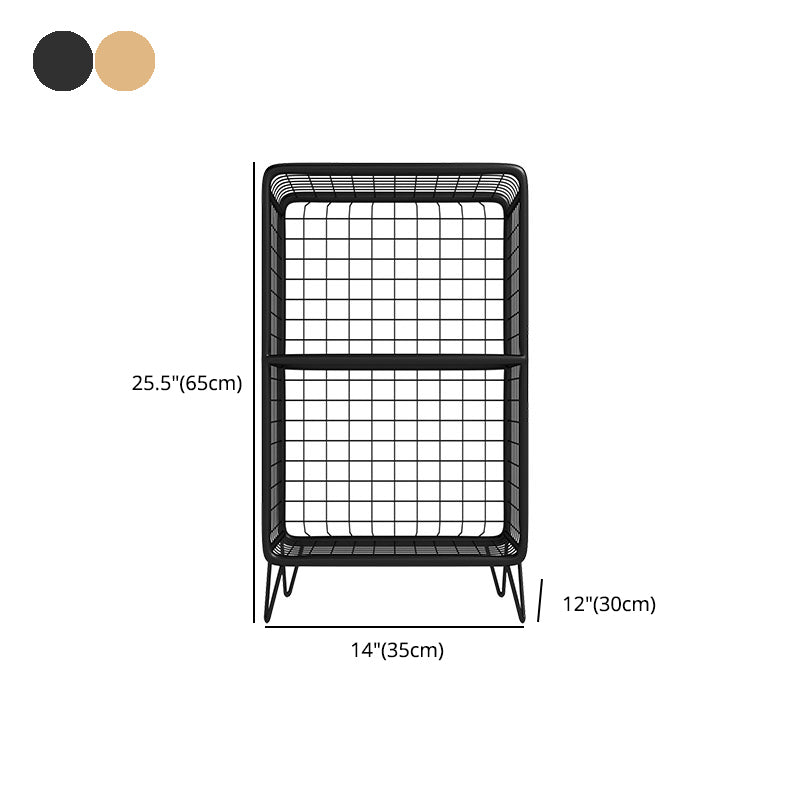 Glam Iron Standard Bookshelf Gold and Black Vertical Bookcase for Bedroom Clearhalo 'Bookcases' 'furn' 'furn_bookcases' 'Furniture' 'furniture_bookcases' 'Office Furniture' 4887553