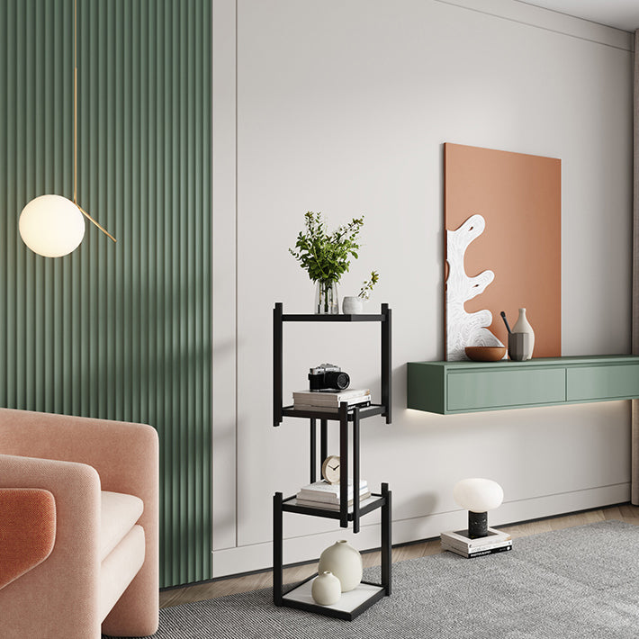 Glam Style Open Bookshelf Vertical Shelf Bookcase for Home Office Clearhalo 'Bookcases' 'furn' 'furn_bookcases' 'Furniture' 'furniture_bookcases' 'Office Furniture' 4887587