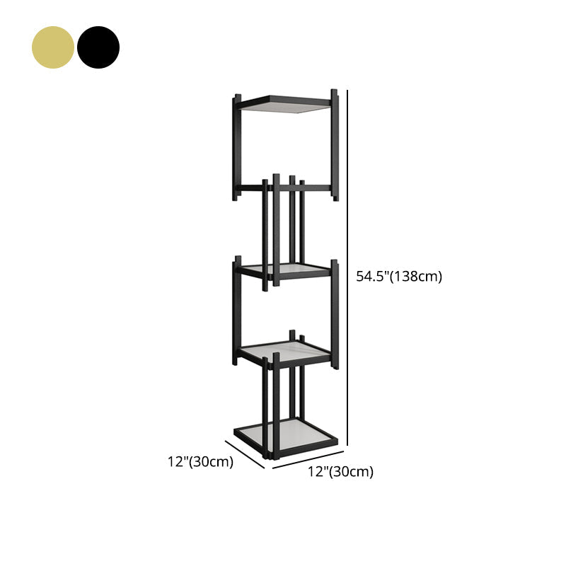 Glam Style Open Bookshelf Vertical Shelf Bookcase for Home Office Clearhalo 'Bookcases' 'furn' 'furn_bookcases' 'Furniture' 'furniture_bookcases' 'Office Furniture' 4887592