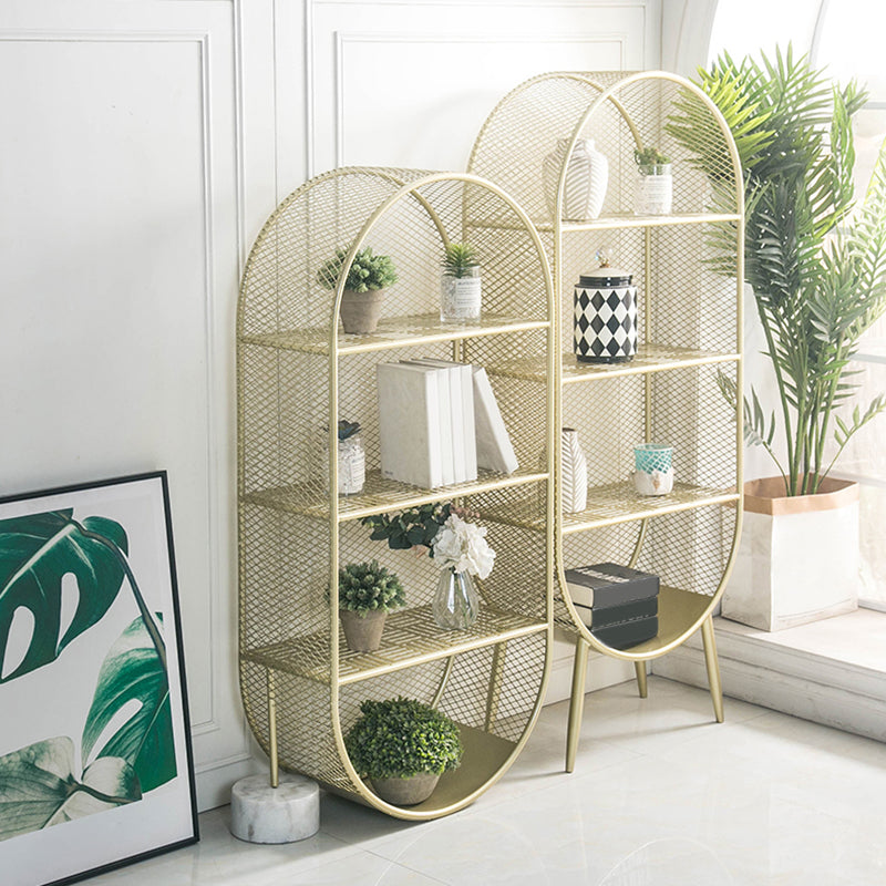 Glam Style Bookshelf Closed Back Bookcase forStudy Room Home Office Clearhalo 'Bookcases' 'furn' 'furn_bookcases' 'Furniture' 'furniture_bookcases' 'Office Furniture' 4887595