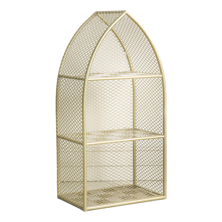 Glam Style Bookshelf Closed Back Bookcase forStudy Room Home Office 17.7"L x 11.8"W x 35.4"H Dark Gold Clearhalo 'Bookcases' 'furn' 'furn_bookcases' 'Furniture' 'furniture_bookcases' 'Office Furniture' 4887610