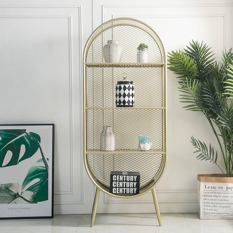 Glam Style Bookshelf Closed Back Bookcase forStudy Room Home Office Clearhalo 'Bookcases' 'furn' 'furn_bookcases' 'Furniture' 'furniture_bookcases' 'Office Furniture' 4887617