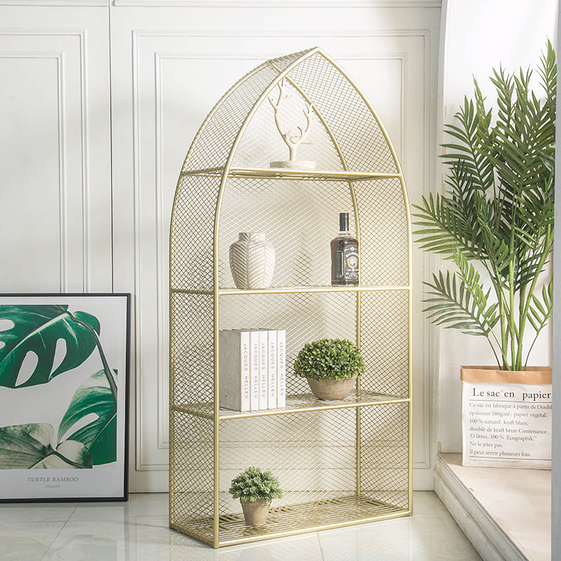 Glam Style Bookshelf Closed Back Bookcase forStudy Room Home Office Clearhalo 'Bookcases' 'furn' 'furn_bookcases' 'Furniture' 'furniture_bookcases' 'Office Furniture' 4887619