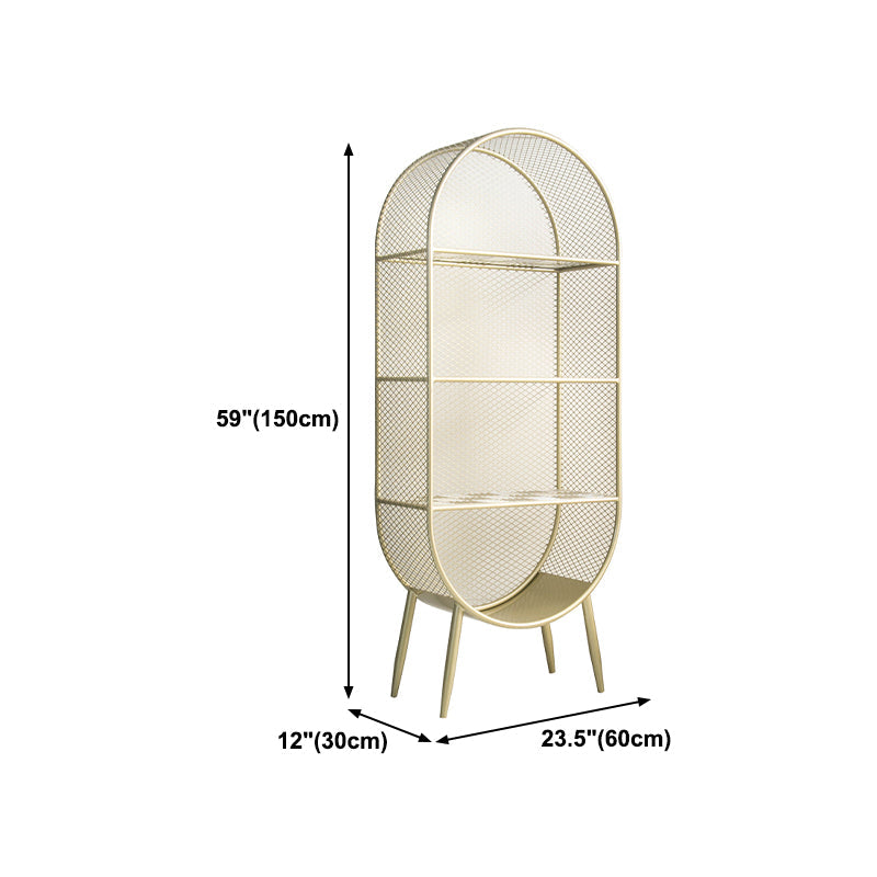 Glam Style Bookshelf Closed Back Bookcase forStudy Room Home Office Clearhalo 'Bookcases' 'furn' 'furn_bookcases' 'Furniture' 'furniture_bookcases' 'Office Furniture' 4887622