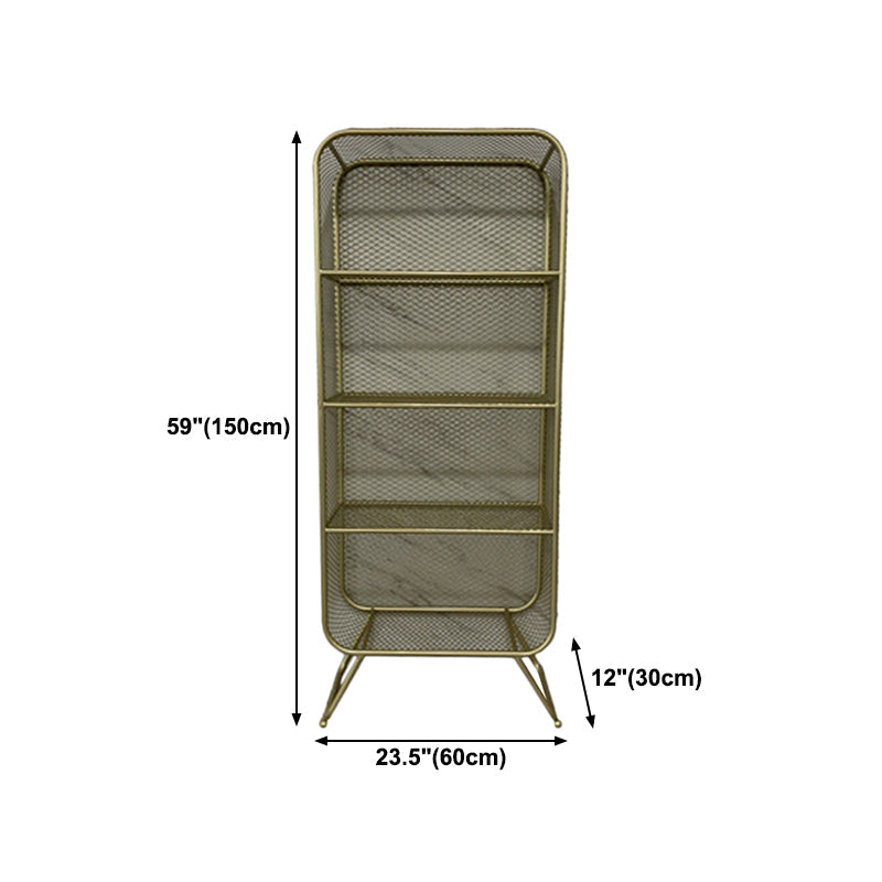Glam Style Bookshelf Closed Back Bookcase forStudy Room Home Office Clearhalo 'Bookcases' 'furn' 'furn_bookcases' 'Furniture' 'furniture_bookcases' 'Office Furniture' 4887623