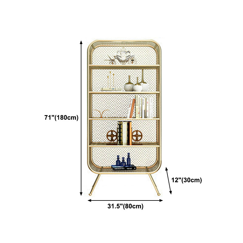 Glam Style Bookshelf Closed Back Bookcase forStudy Room Home Office Clearhalo 'Bookcases' 'furn' 'furn_bookcases' 'Furniture' 'furniture_bookcases' 'Office Furniture' 4887625