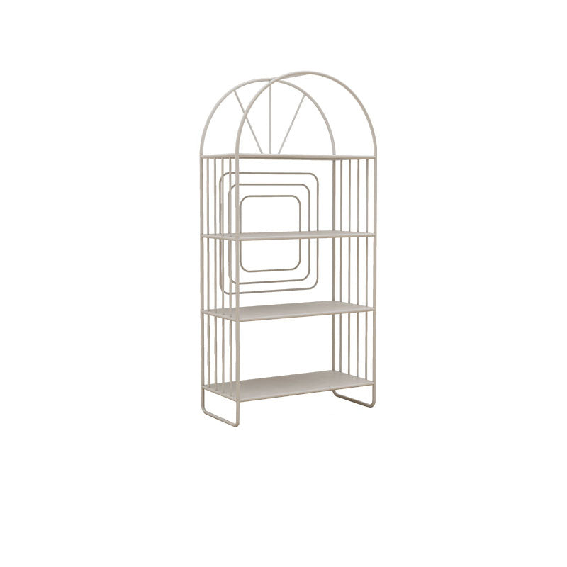 Open Back Bookshelf Scandinavian Style Bookcase for Home Office Study Room 24"L x 11"W x 51"H White Clearhalo 'Bookcases' 'furn' 'furn_bookcases' 'Furniture' 'furniture_bookcases' 'Office Furniture' 4888150