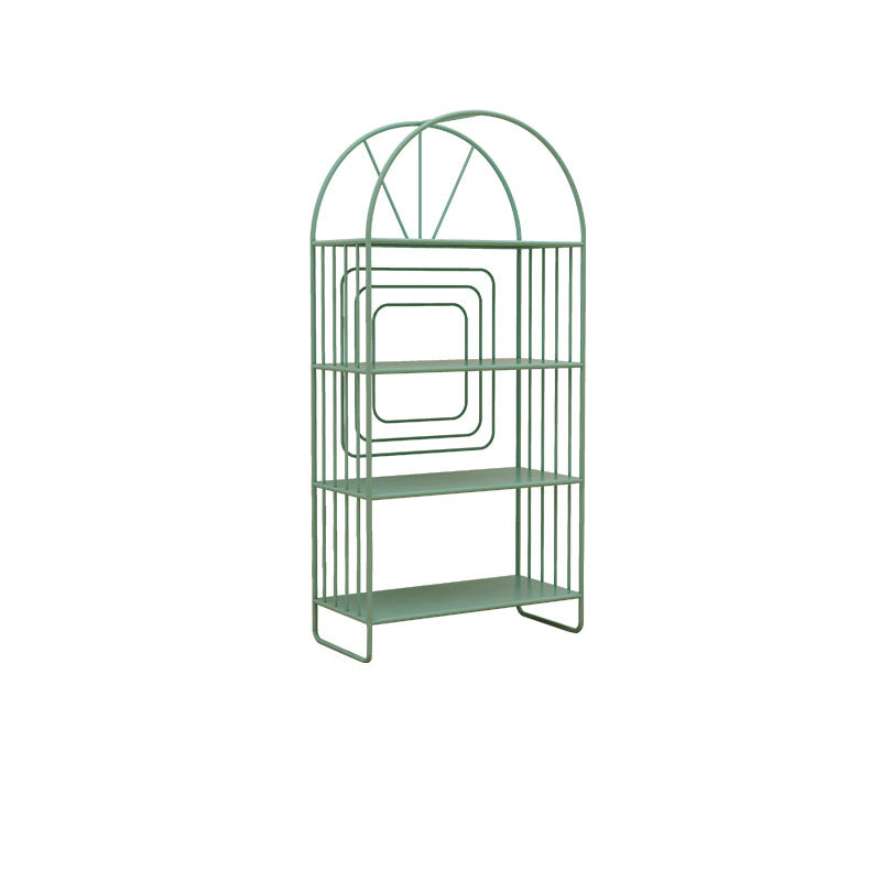 Open Back Bookshelf Scandinavian Style Bookcase for Home Office Study Room 24"L x 11"W x 51"H Blue Clearhalo 'Bookcases' 'furn' 'furn_bookcases' 'Furniture' 'furniture_bookcases' 'Office Furniture' 4888164