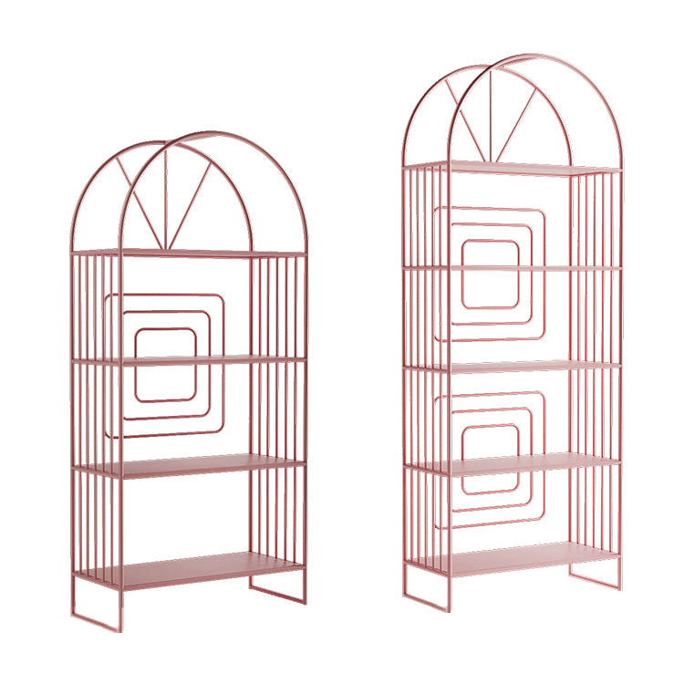 Scandinavian Style Metal Bookshelf Open Back Bookcase for Office Clearhalo 'Bookcases' 'furn' 'furn_bookcases' 'Furniture' 'furniture_bookcases' 'Office Furniture' 4888180