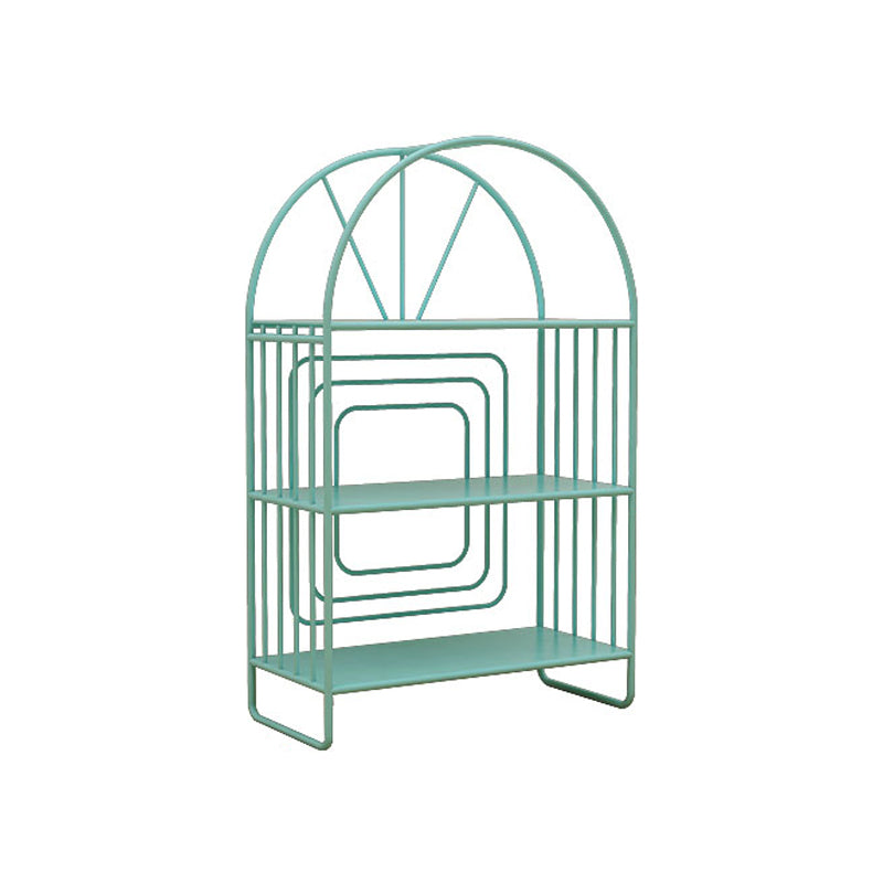 Scandinavian Style Metal Bookshelf Open Back Bookcase for Office 24"L x 11"W x 39"H Blue Clearhalo 'Bookcases' 'furn' 'furn_bookcases' 'Furniture' 'furniture_bookcases' 'Office Furniture' 4888184