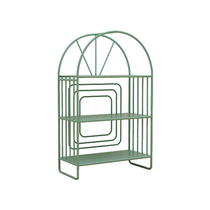 Scandinavian Style Metal Bookshelf Open Back Bookcase for Office 24"L x 11"W x 39"H Green Clearhalo 'Bookcases' 'furn' 'furn_bookcases' 'Furniture' 'furniture_bookcases' 'Office Furniture' 4888190