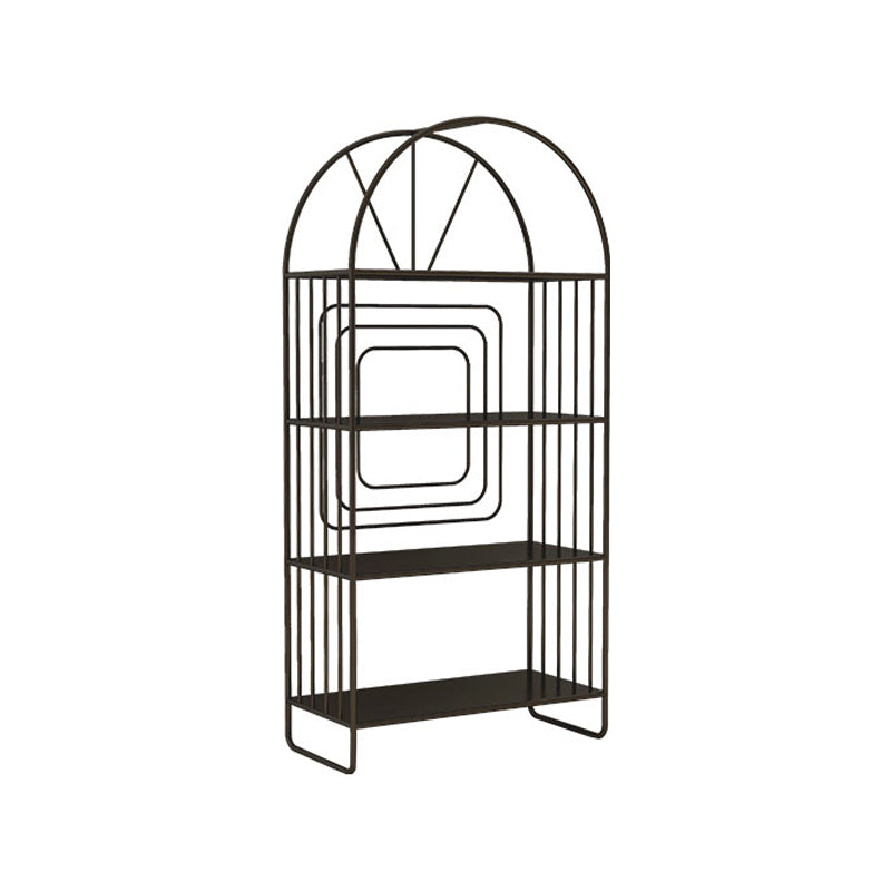 Scandinavian Style Bookshelf Open Back Bookcase for Home Office 24"L x 11"W x 51"H Black Clearhalo 'Bookcases' 'furn' 'furn_bookcases' 'Furniture' 'furniture_bookcases' 'Office Furniture' 4888198