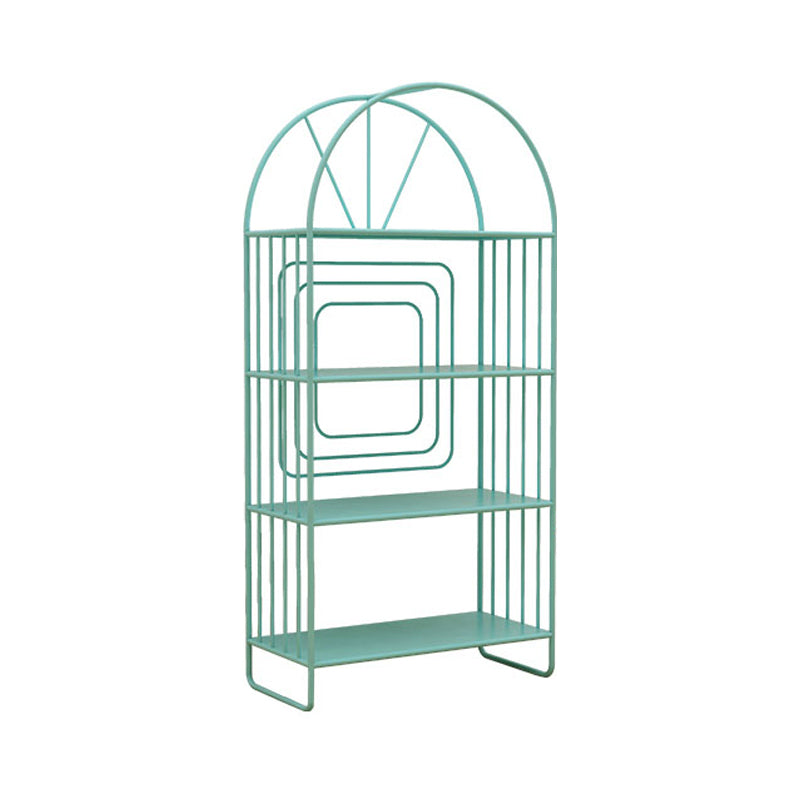 Scandinavian Style Bookshelf Open Back Bookcase for Home Office 24"L x 11"W x 51"H Blue Clearhalo 'Bookcases' 'furn' 'furn_bookcases' 'Furniture' 'furniture_bookcases' 'Office Furniture' 4888209