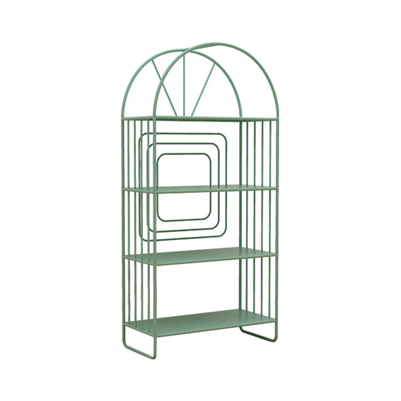 Scandinavian Style Bookshelf Open Back Bookcase for Home Office 24"L x 11"W x 51"H Green Clearhalo 'Bookcases' 'furn' 'furn_bookcases' 'Furniture' 'furniture_bookcases' 'Office Furniture' 4888214