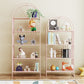 Metal Standard Bookcase Scandinavian Style Open Back Bookshelf Clearhalo 'Bookcases' 'furn' 'furn_bookcases' 'Furniture' 'furniture_bookcases' 'Office Furniture' 4888223