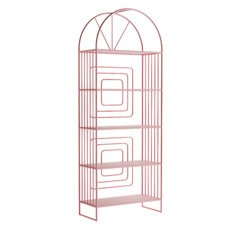 Metal Standard Bookcase Scandinavian Style Open Back Bookshelf Clearhalo 'Bookcases' 'furn' 'furn_bookcases' 'Furniture' 'furniture_bookcases' 'Office Furniture' 4888226