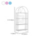Metal Standard Bookcase Scandinavian Style Open Back Bookshelf Clearhalo 'Bookcases' 'furn' 'furn_bookcases' 'Furniture' 'furniture_bookcases' 'Office Furniture' 4888237