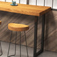Industrial Bar Dining Table Solid Wood Bar Dining Table with Sled Base Clearhalo 'Bar Furniture' 'Bar Tables' 'bar_tables' 'furn' 'furn_bar_tables' 'Furniture' 'furniture_bar_tables' 'Kitchen & Dining Furniture' 4888276