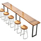 Industrial Bar Dining Table Solid Wood Bar Dining Table with Sled Base Clearhalo 'Bar Furniture' 'Bar Tables' 'bar_tables' 'furn' 'furn_bar_tables' 'Furniture' 'furniture_bar_tables' 'Kitchen & Dining Furniture' 4888278