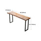 Industrial Bar Dining Table Solid Wood Bar Dining Table with Sled Base Clearhalo 'Bar Furniture' 'Bar Tables' 'bar_tables' 'furn' 'furn_bar_tables' 'Furniture' 'furniture_bar_tables' 'Kitchen & Dining Furniture' 4888289