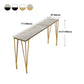 Glam Iron Bar Dining Table with Stone Top Indoor Bistro Table Fixed Table Clearhalo 'Bar Furniture' 'Bar Tables' 'bar_tables' 'furn' 'furn_bar_tables' 'Furniture' 'furniture_bar_tables' 'Kitchen & Dining Furniture' 4888307