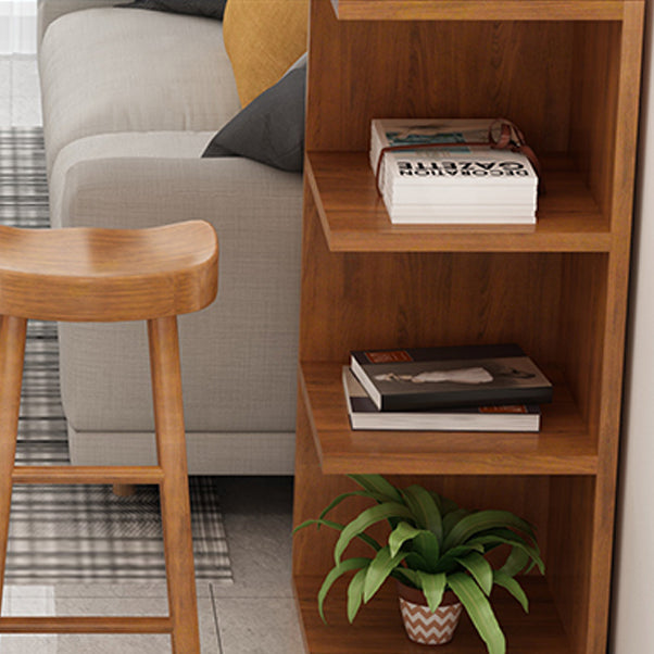 Modern Wood Bar Dining Table Rectangle Indoor Bistro Table with Shelf Clearhalo 'Bar Furniture' 'Bar Tables' 'bar_tables' 'furn' 'furn_bar_tables' 'Furniture' 'furniture_bar_tables' 'Kitchen & Dining Furniture' 4888374