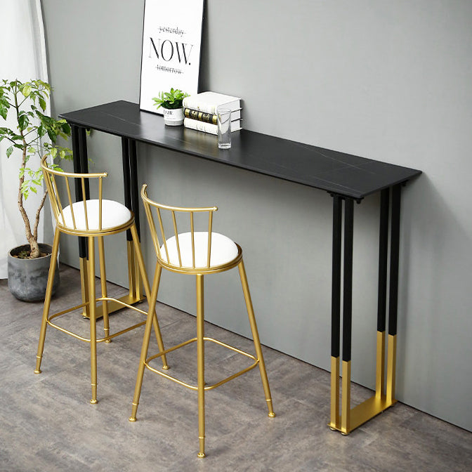 Contemporary Bar Counter Table Rectangle Sintered Stone Table for Home Clearhalo 'Bar Furniture' 'Bar Tables' 'bar_tables' 'Furniture' 'furniture_bar_tables' 'Kitchen & Dining Furniture' 4888533