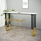 Contemporary Bar Counter Table Rectangle Sintered Stone Table for Home Clearhalo 'Bar Furniture' 'Bar Tables' 'bar_tables' 'Furniture' 'furniture_bar_tables' 'Kitchen & Dining Furniture' 4888535