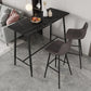 Contemporary Bar Counter Table Rectangle Sintered Stone Table for Kitchen Black Clearhalo 'Bar Furniture' 'Bar Tables' 'bar_tables' 'Furniture' 'furniture_bar_tables' 'Kitchen & Dining Furniture' 4888544