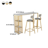 Contemporary Bar Counter Table Sintered Stone Table for Kitchen Clearhalo 'Bar Furniture' 'Bar Tables' 'bar_tables' 'furn' 'furn_bar_tables' 'Furniture' 'furniture_bar_tables' 'Kitchen & Dining Furniture' 4888582