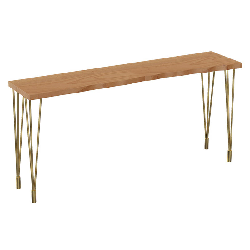 Nordic Glam Style Wooden Table Dining Bar Counter Table for Kitchen Without Chairs Clearhalo 'Bar Furniture' 'Bar Tables' 'bar_tables' 'furn' 'furn_bar_tables' 'Furniture' 'furniture_bar_tables' 'Kitchen & Dining Furniture' 4888593
