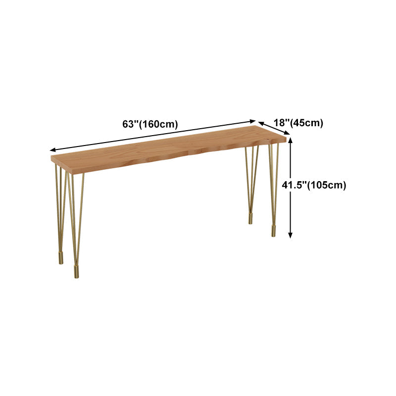 Nordic Glam Style Wooden Table Dining Bar Counter Table for Kitchen Clearhalo 'Bar Furniture' 'Bar Tables' 'bar_tables' 'furn' 'furn_bar_tables' 'Furniture' 'furniture_bar_tables' 'Kitchen & Dining Furniture' 4888601